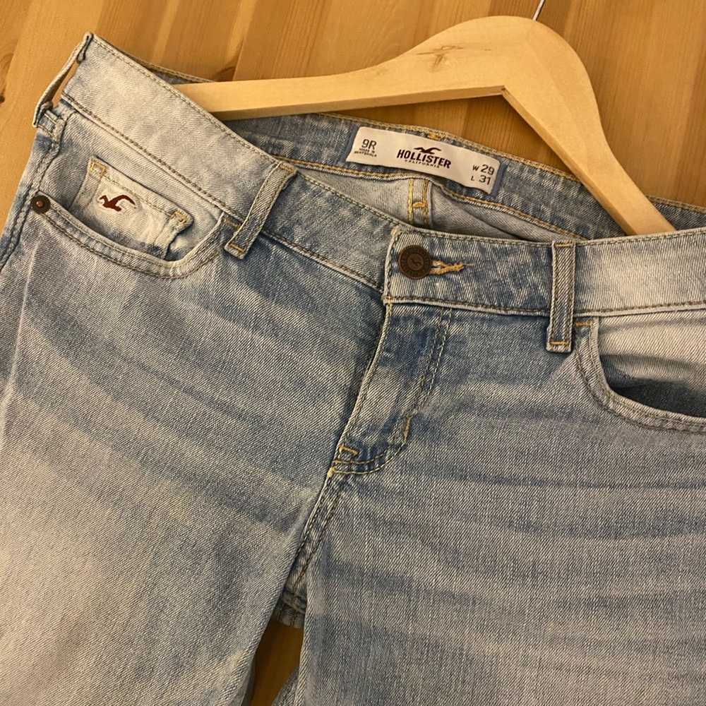 Hollister light blue Wash out Long Jeans9R W29 L31